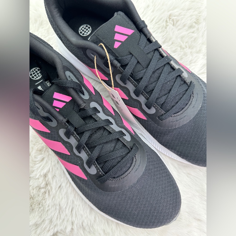 Adidas Women's Run‎ Falcon 3.0 Shoes Size 8.5 NWT Pink Black - Picture 10 of 11